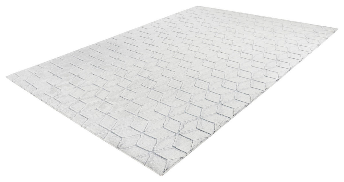 360Living Teppich Vivica weiß B/L: ca. 80x150 cm Vivica - weiß/anthrazit (80,00/150,00cm) - 360Living