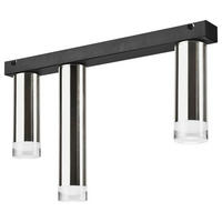 Lamkur Deckenleuchte schwarz Stahl B/H/L: ca. 8x31,5x50 cm E27 3 Brennstellen DIEGO - schwarz (50,00/8,00/31,50cm) - Lamkur