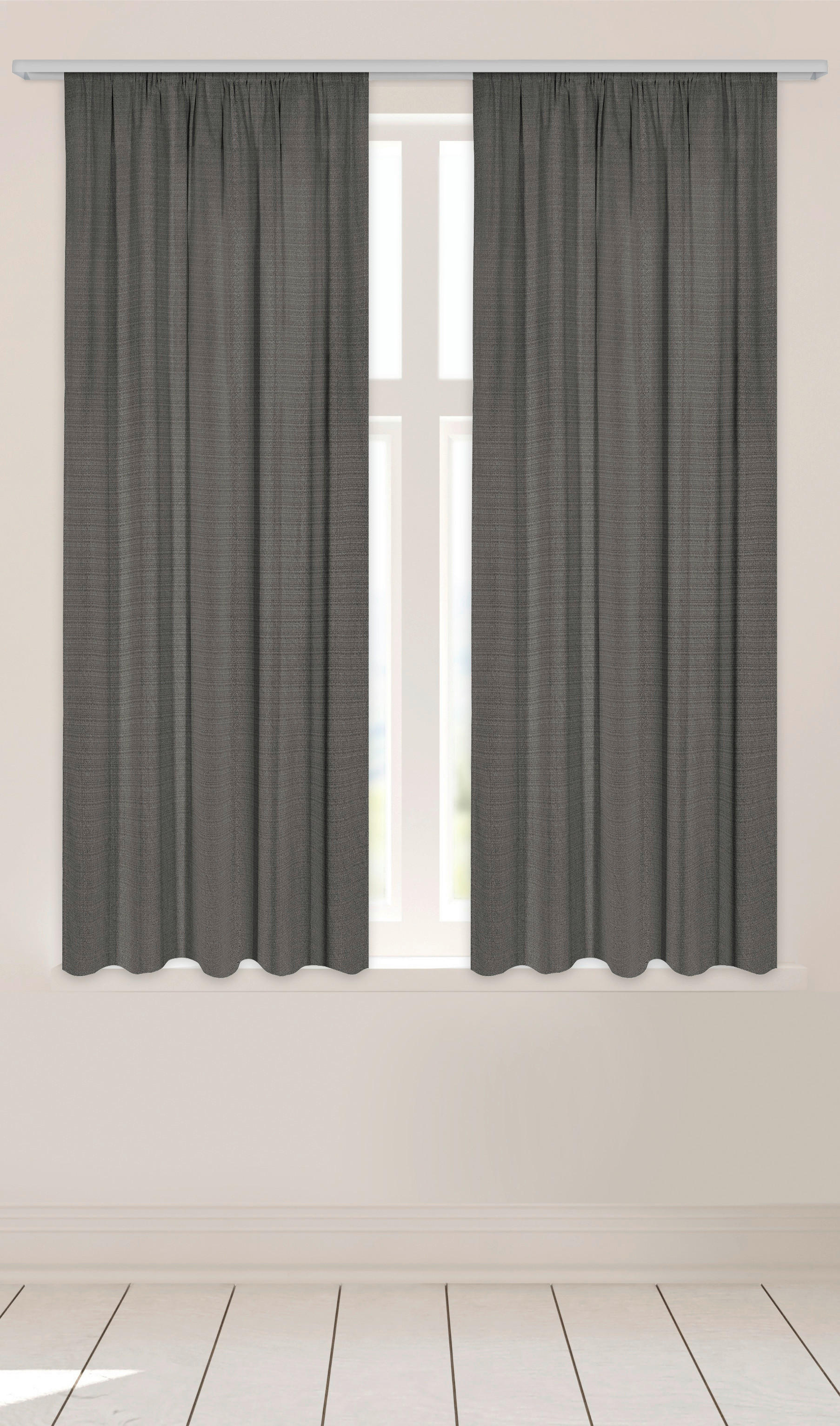 Dekovorhang Leo grau B/L: ca. 135x170 cm Leo - grau (135,00/170,00cm)