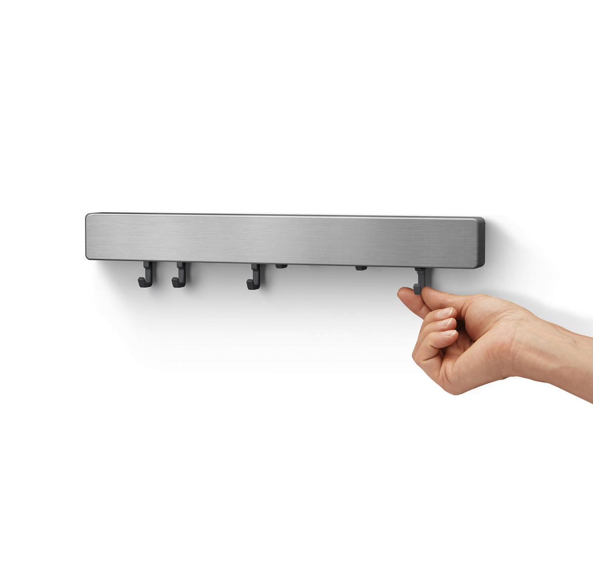 Metaltex Multihalterung Metallika silber Edelstahl B/H/T: ca. 39x5x3 cm Metallika - silber (39,00/5,00/3,00cm) - Metaltex
