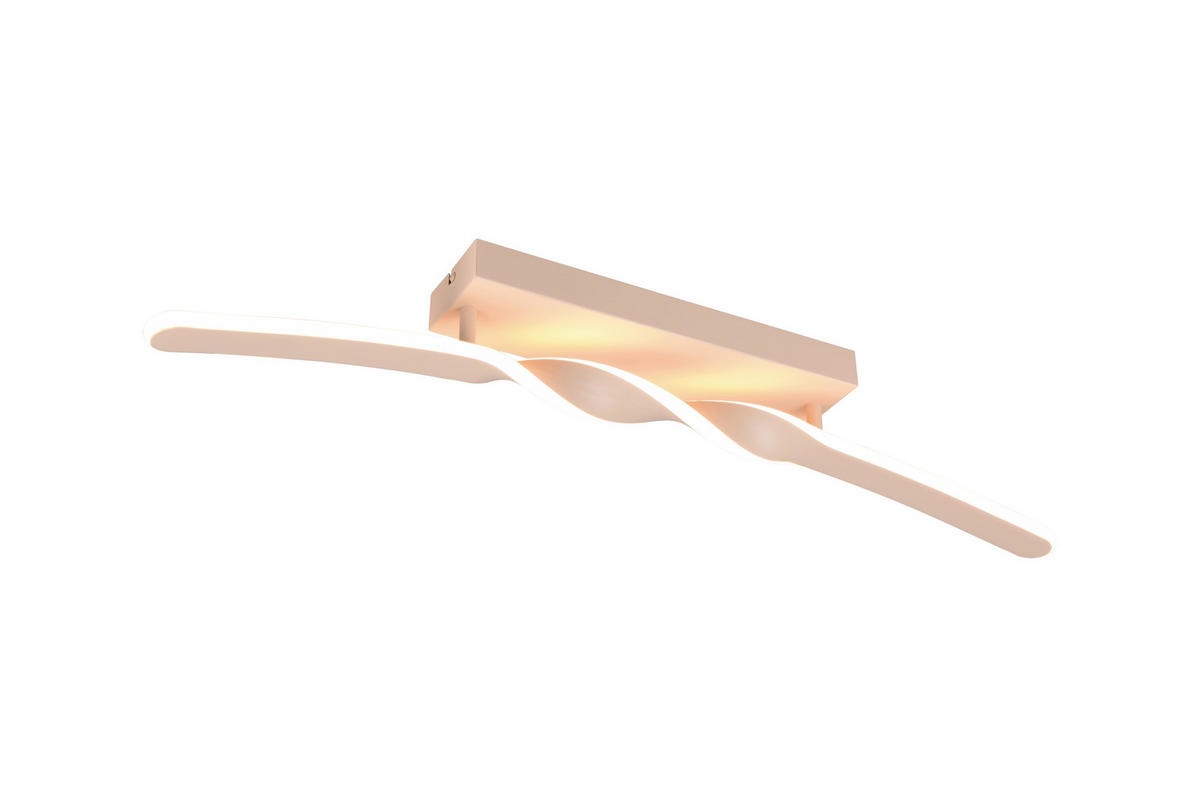 Reality LED Deckenleuchte Ginko sand Metall B/H/T: ca. 79x12,5x9 cm 1 Brennstellen Ginko - sand (79,00/12,50/9,00cm) - Reality