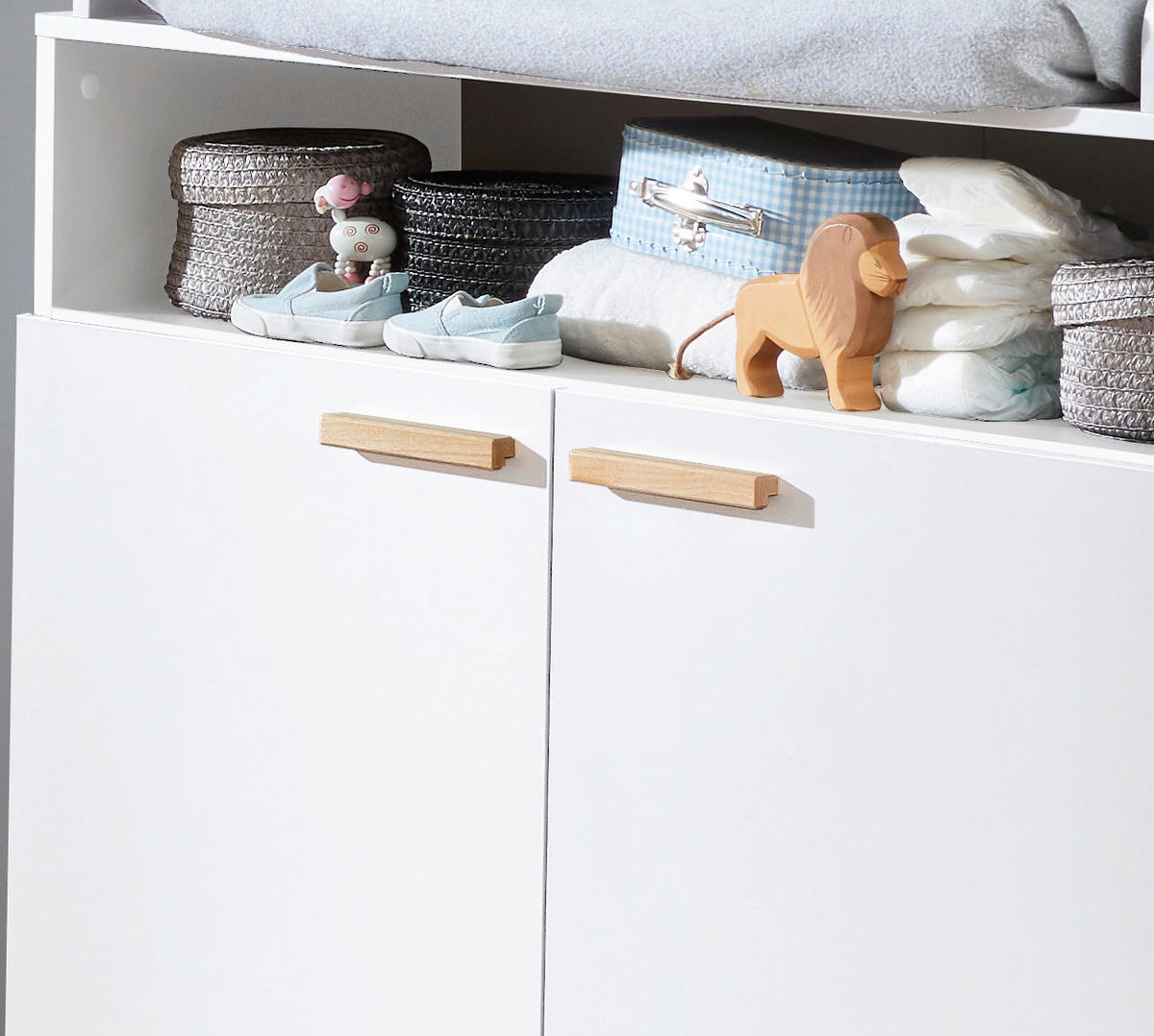 Wickelkommode Mats weiß B/H/T: ca. 96x105x78 cm Mats - weiß (96,00/105,00/78,00cm) - Trendteam