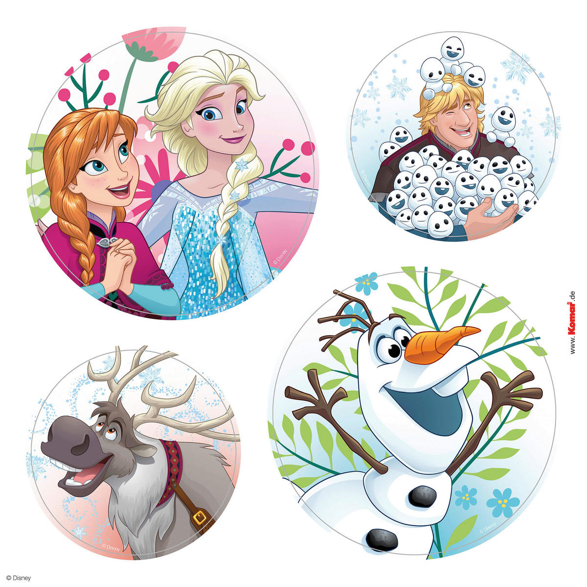 Komar Fenstersticker Frozen Springday  Frozen Springday B/L: ca. 30x30 cm Frozen Springday - (30,00/30,00cm) - Komar