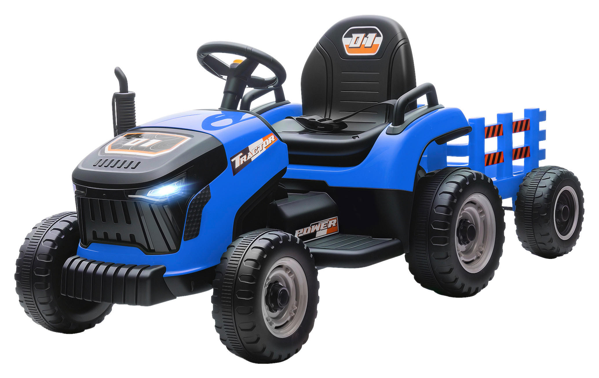AIYAPLAY Elektrischer Traktor blau B/H/L: ca. 58x55x139 cm Elektrischer_Traktor - blau (139,00/58,00/55,00cm) - AIYAPLAY