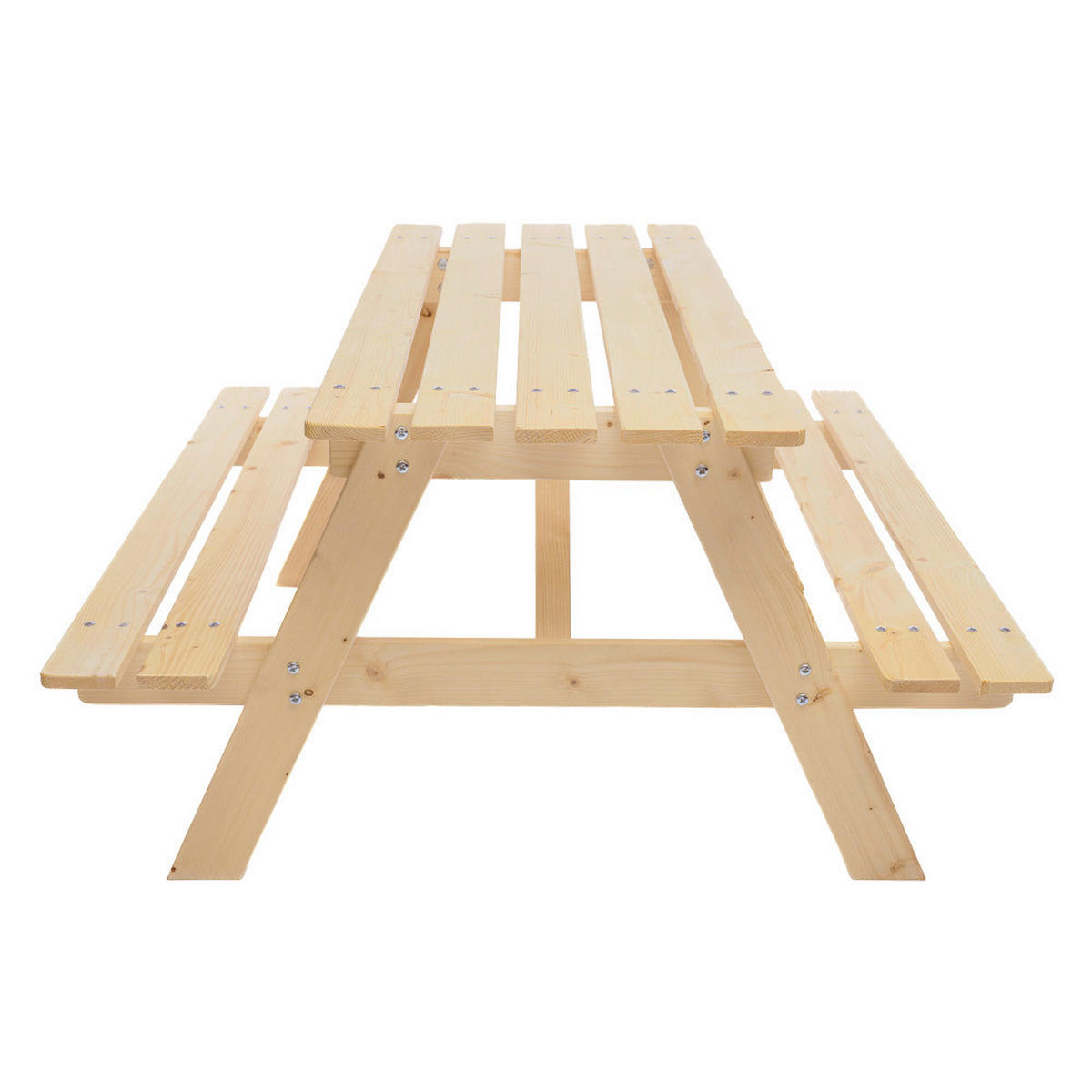 Timbela Kindersitzgarnitur M018 natur Holz B/H/L: ca. 90x50x90 cm M018 - natur (90,00/90,00/50,00cm) - Timbela