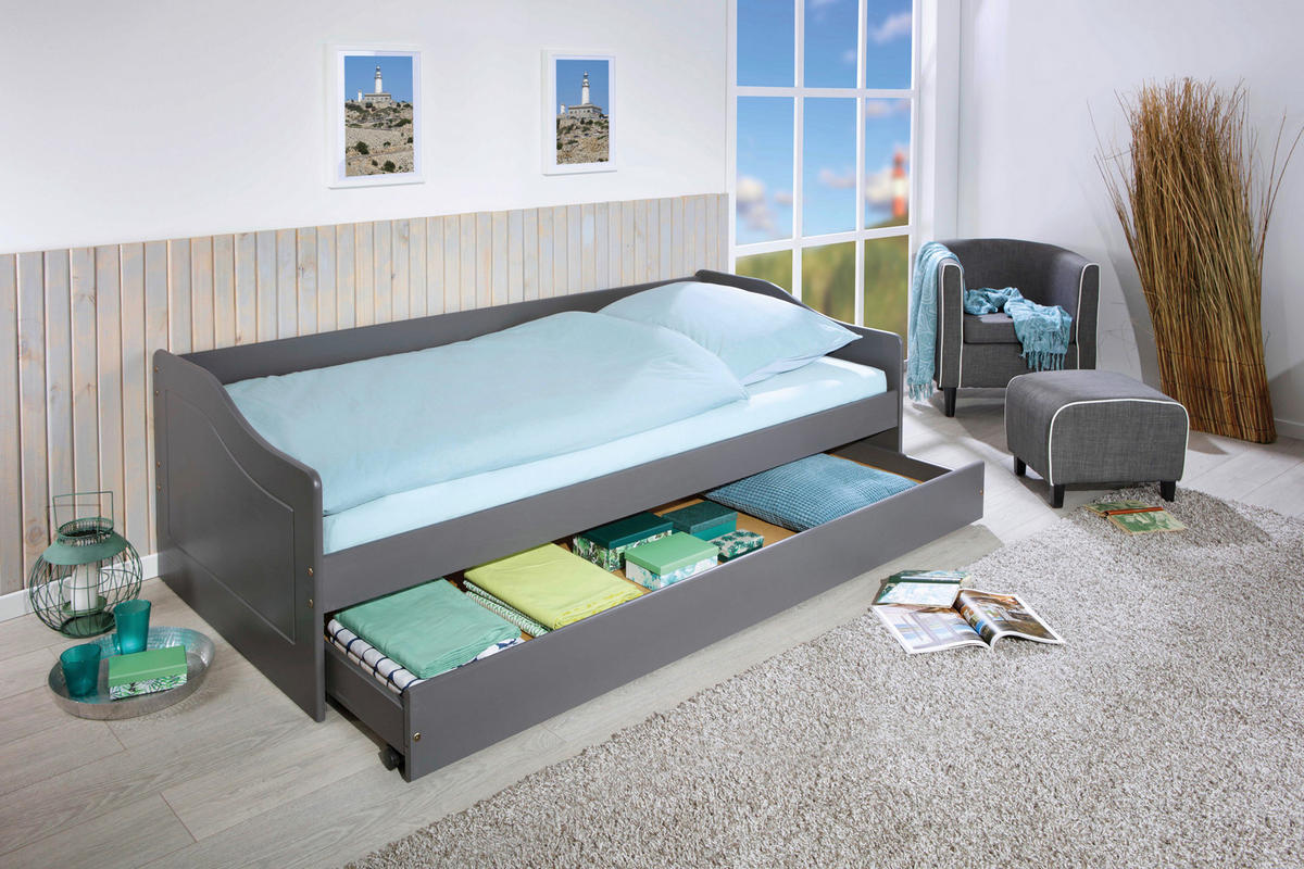 Funktionsbett Leonie Modell'23 grau Leonie Modell'23 - grau (207,00/96,50/62,00cm) - Inter Link