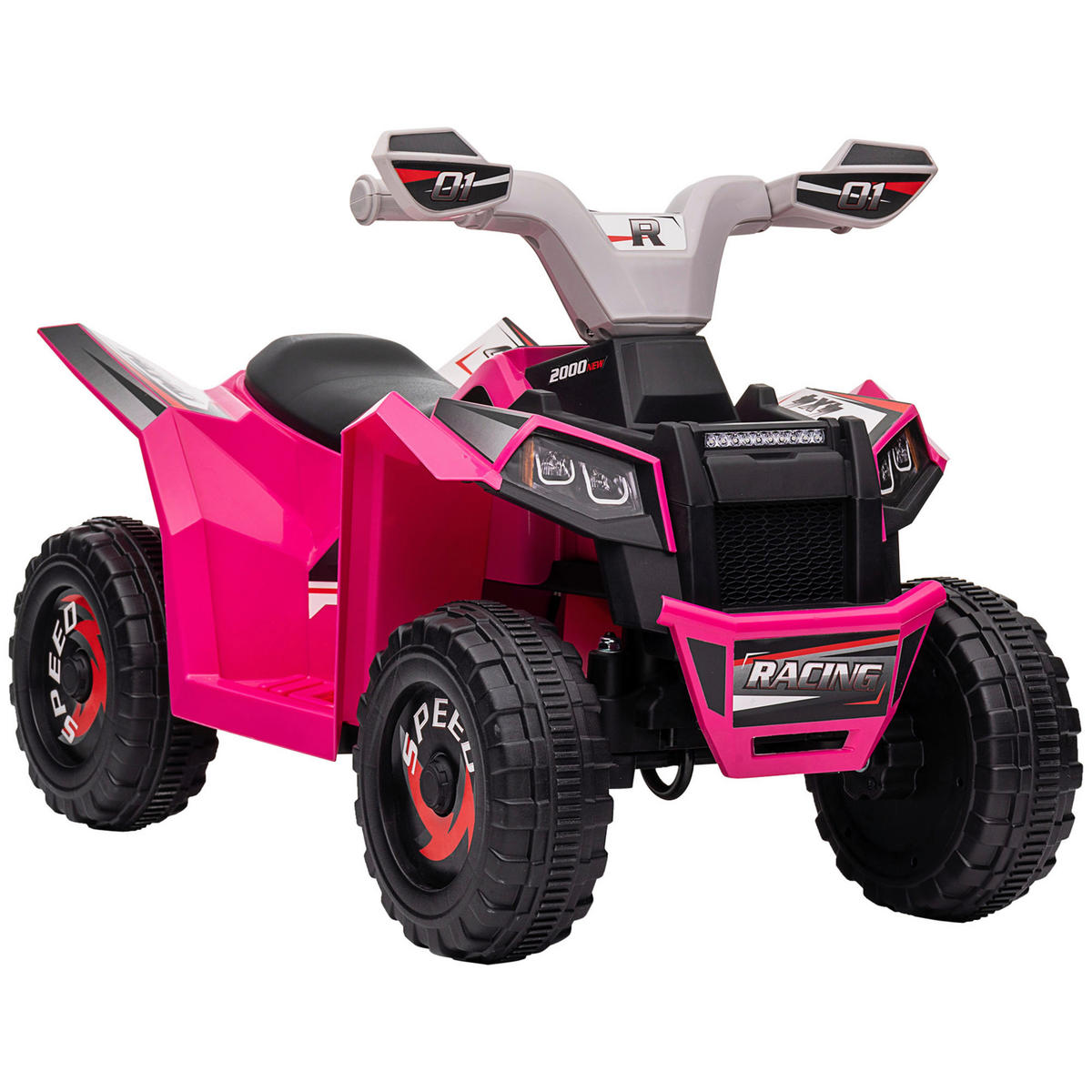 HOMCOM Elektroauto für Kinder rosa B/H/L: ca. 41,5x48,5x70 cm Elektroauto für Kinder - rosa (70,00/41,50/48,50cm) - HOMCOM