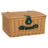 Outsunny Picknickkorb braun Weide B/H/L: ca. 30x20x40 cm Picknickkorb - braun (40,00/30,00/20,00cm) - Outsunny
