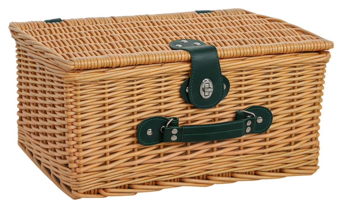 Outsunny Picknickkorb braun Weide B/H/L: ca. 30x20x40 cm Picknickkorb - braun (40,00/30,00/20,00cm) - Outsunny