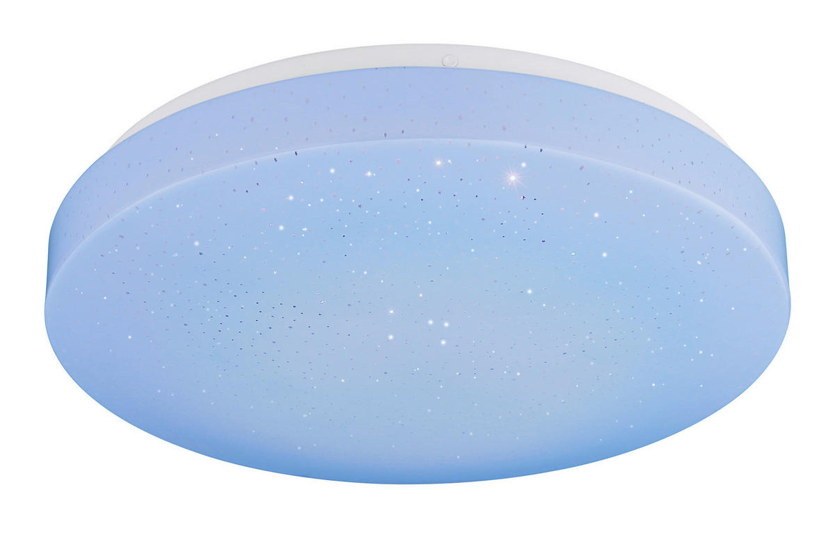 GLOBO LED-Deckenleuchte Opal weiß Metall Kunststoff H/D: ca. 8,5x33 cm WARATA - weiß/Opal (33,00/8,50cm) - GLOBO