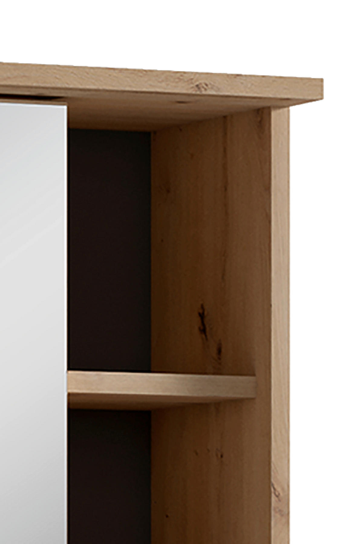 Spiegelschrank WELLNESS Eiche Artisan Nachbildung B/H/T: ca. 60x61x28 cm WELLNESS - Eiche (60,00/61,00/28,00cm) - byLIVING