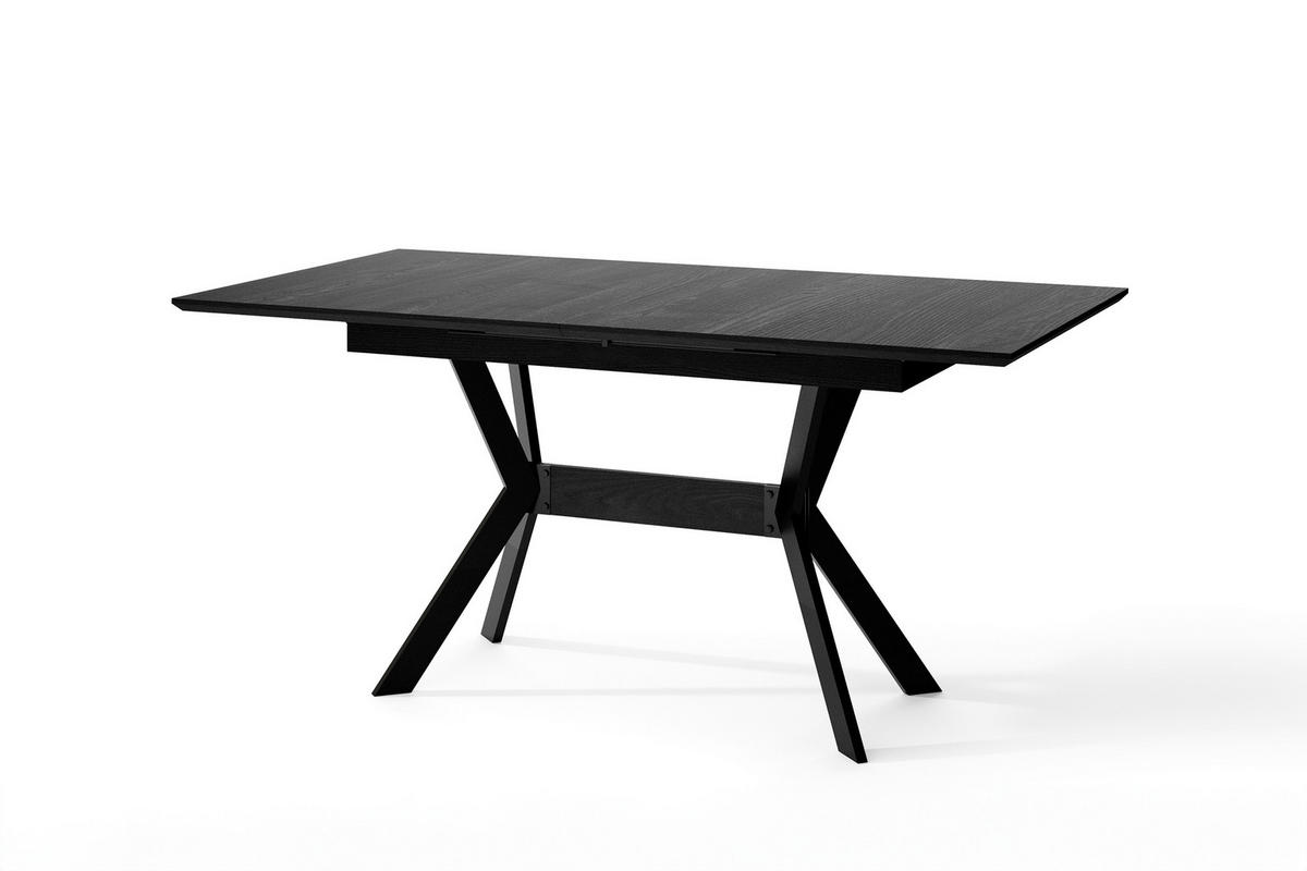 Tisch BREMEN Eiche perlschwarz Nachbildung B/H/T: ca. 160x75x90 cm BREMEN - Eiche/schwarz (160,00/75,00/90,00cm) - byLIVING