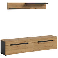 TV-Kommode Canu basaltgrau Nachbildung Artisan Oak Nachbildung B/H/T: ca. 170x38x33 cm Canu - basaltgrau (170,00/38,00/33,00cm) - xonox.home