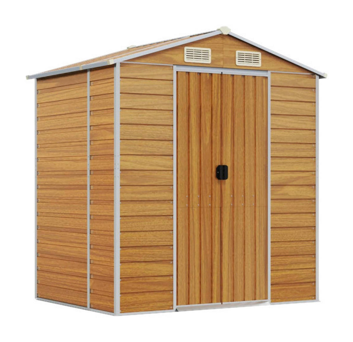 vidaXL Gartenhaus braun B/H/T: ca. 191x198x130 cm Gartenhaus - braun (191,00/198,00/130,00cm) - vidaXL