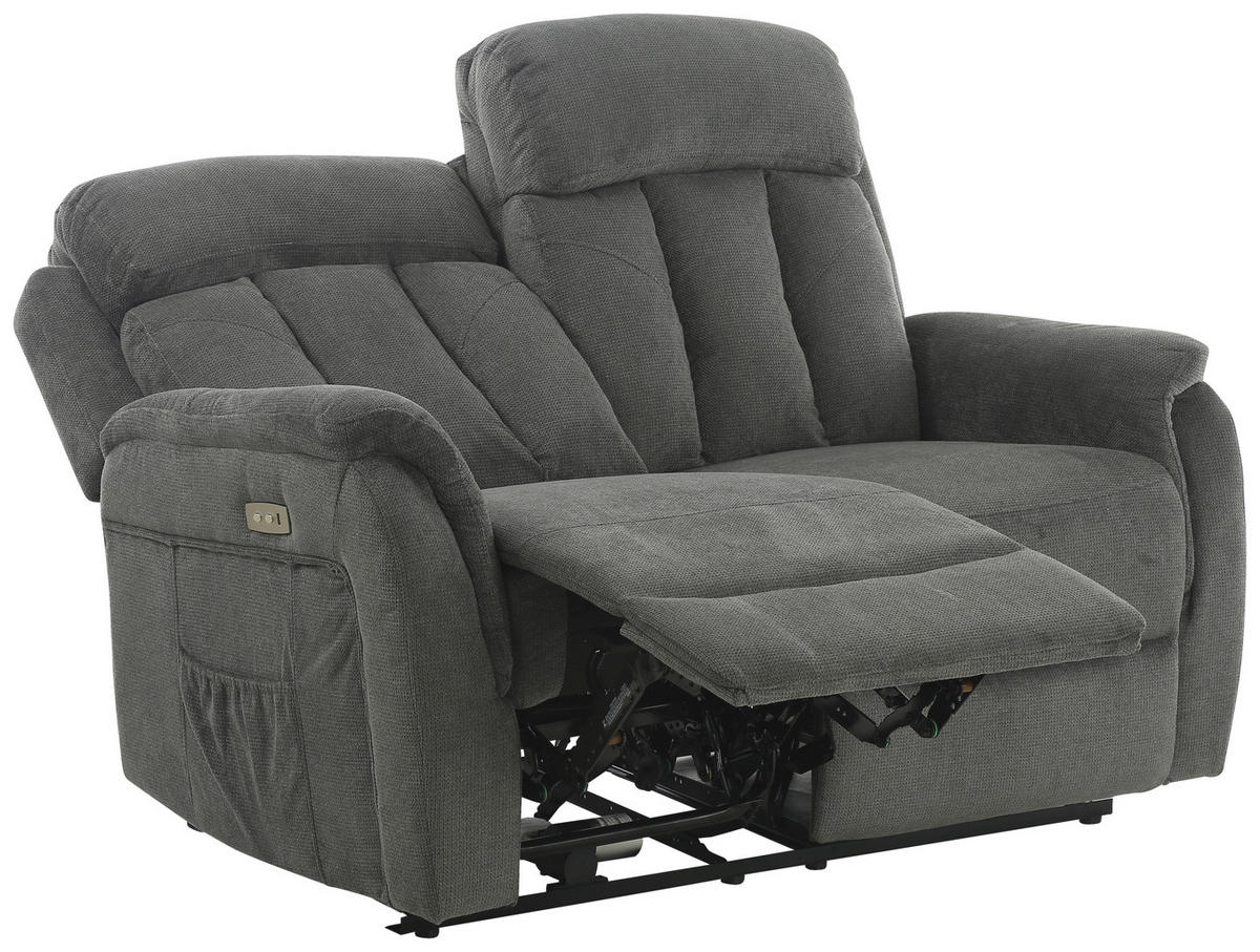 Sofa FM3216-2P grau Microfaser B/H/T: ca. 142x100x95 cm FM3216-2P - grau (142,00/100,00/95,00cm)