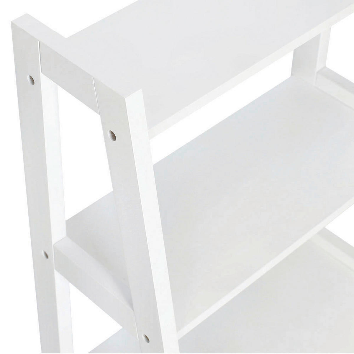 Zeller Standregal weiß MDF B/H/L: ca. 32x90x43 cm Standregal_mit_4_Ablagen - weiß (43,00/32,00/90,00cm) - Zeller
