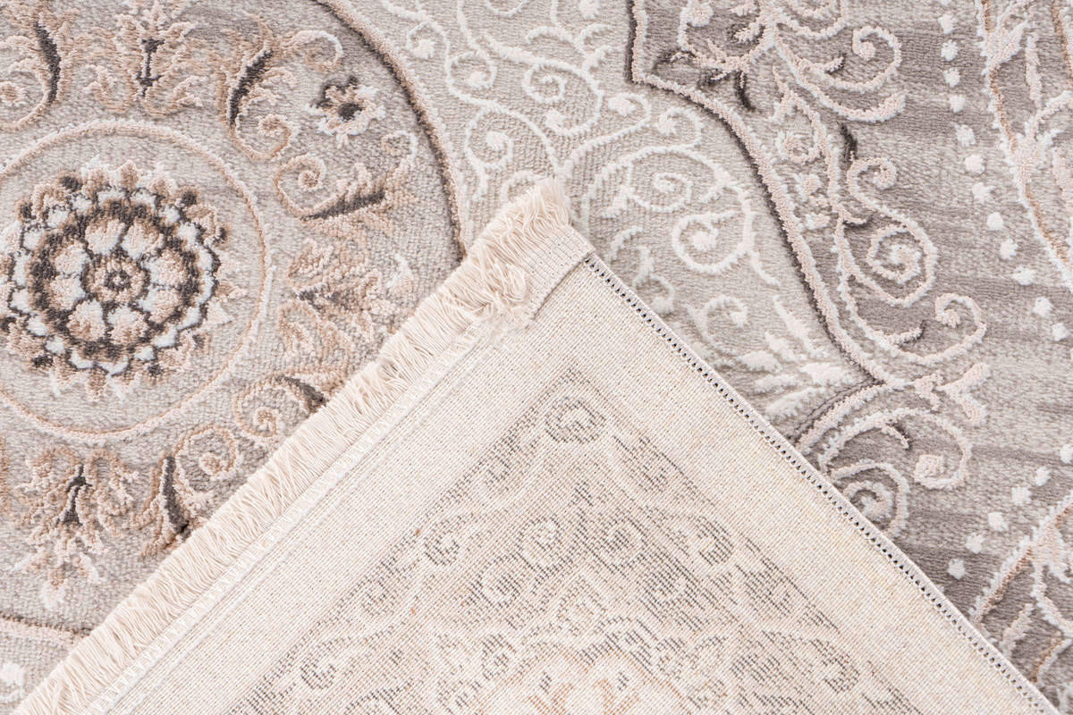 360Living Teppich Akropolis grau B/L: ca. 80x150 cm Akropolis - silber/grau (80,00/150,00cm) - 360Living