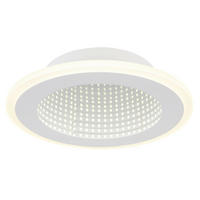 GLOBO LED-Deckenleuchte weiß Opal Acryl Metall H/D: ca. 4x22,5 cm LAMELA - weiß/Opal (22,50/4,00cm) - GLOBO