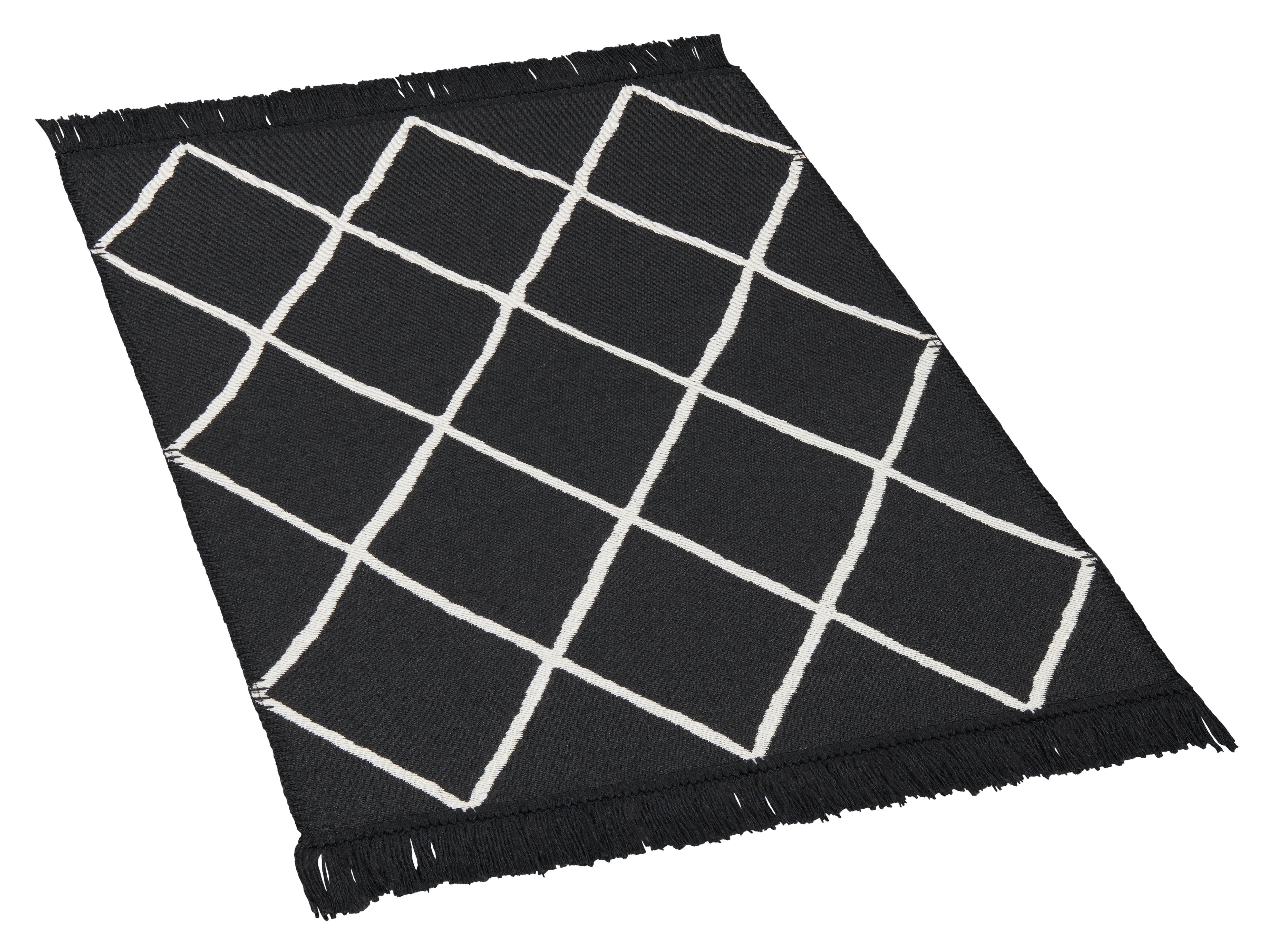 Teppich Boho Kilim schwarz B/L: ca. 60x90 cm Boho Kilim - schwarz (60,00/90,00cm)