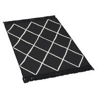 Teppich Boho Kilim schwarz B/L: ca. 60x90 cm Boho Kilim - schwarz (60,00/90,00cm)
