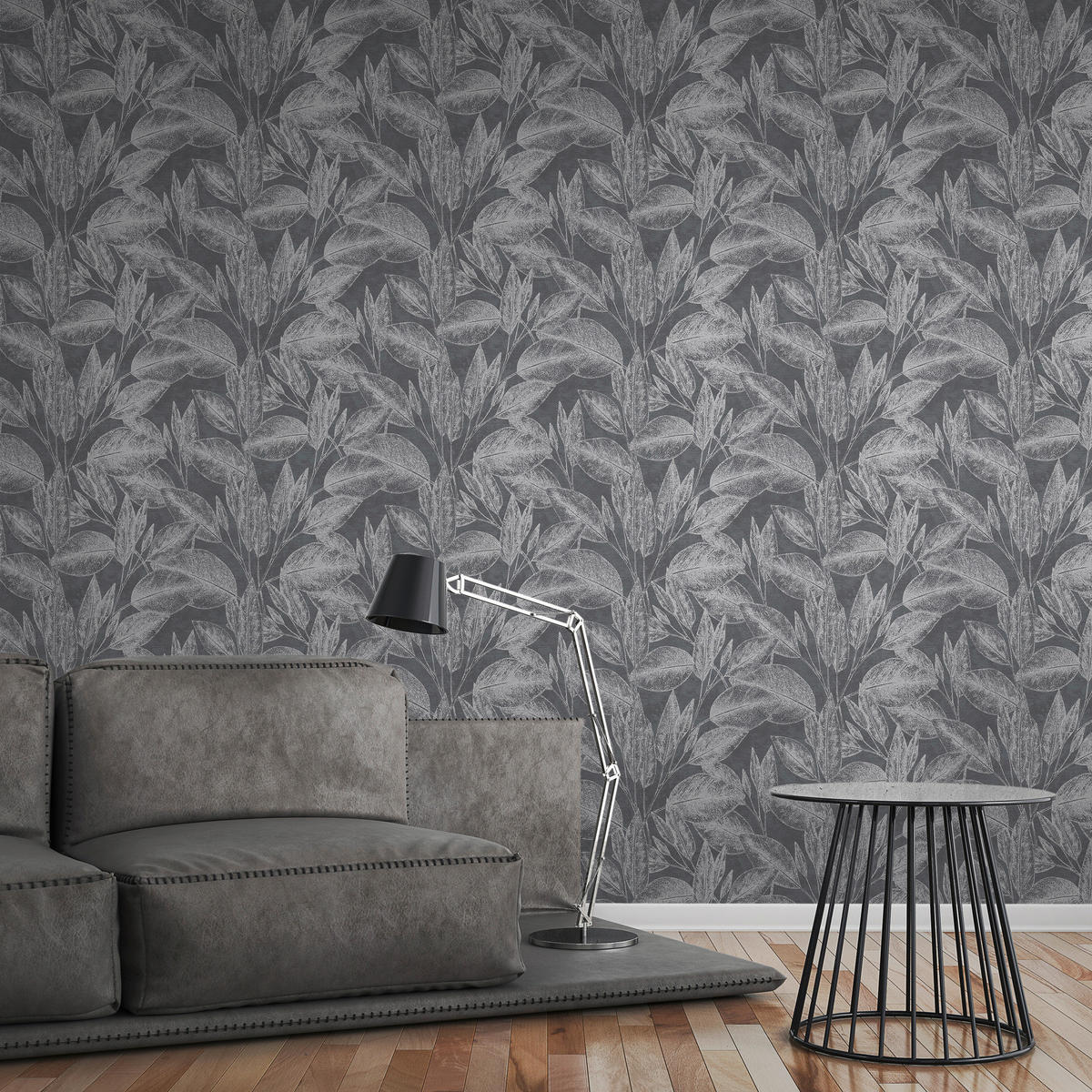 A.S.Creation Vliestapete Attractive Floral schwarz B/L: ca. 53x1005 cm Attractive - schwarz (53,00/1005,00cm) - A.S.Creation