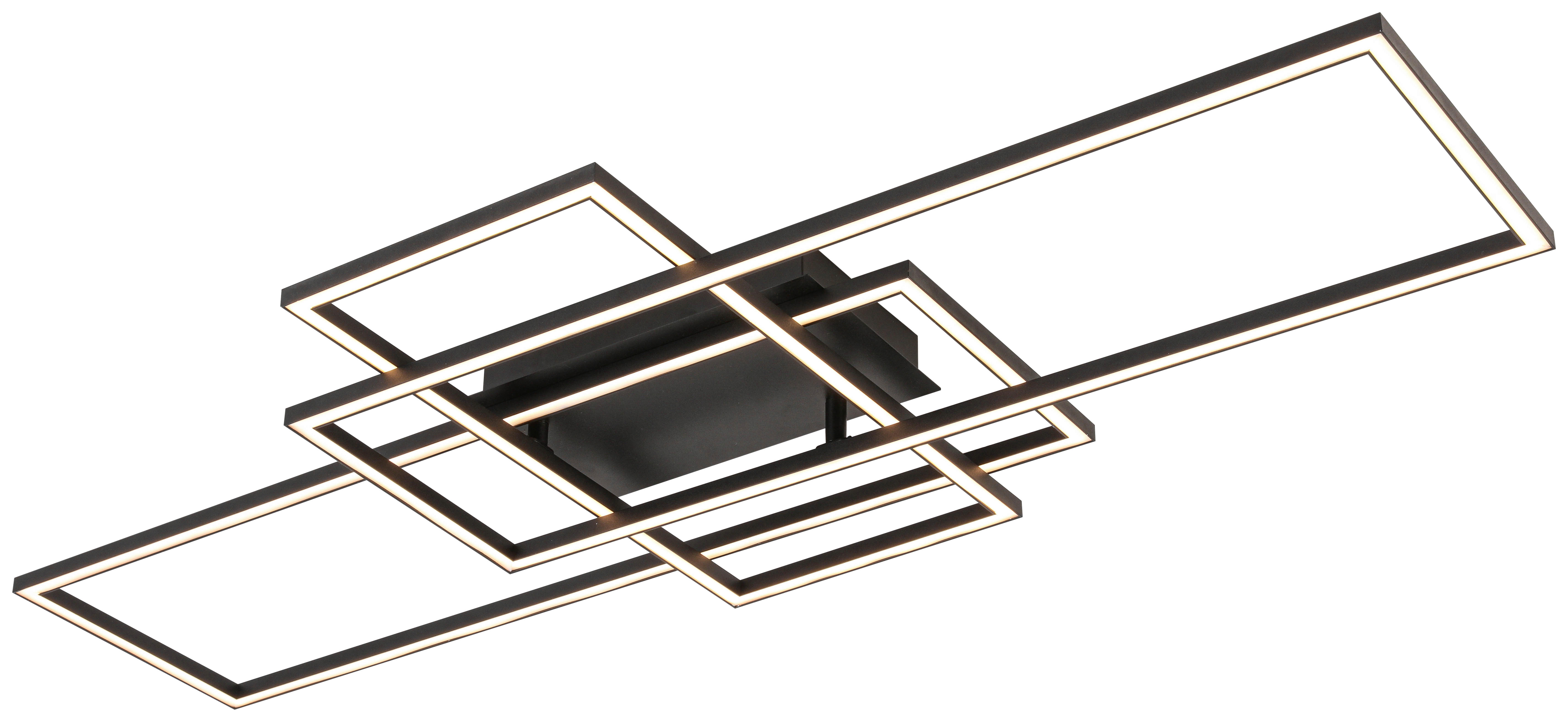 Deckenleuchte schwarz Kunststoff Metall B/H/L: ca. 42x10x103 cm LED-Deckenleuchte_Juna - schwarz (103,00/42,00/10,00cm)
