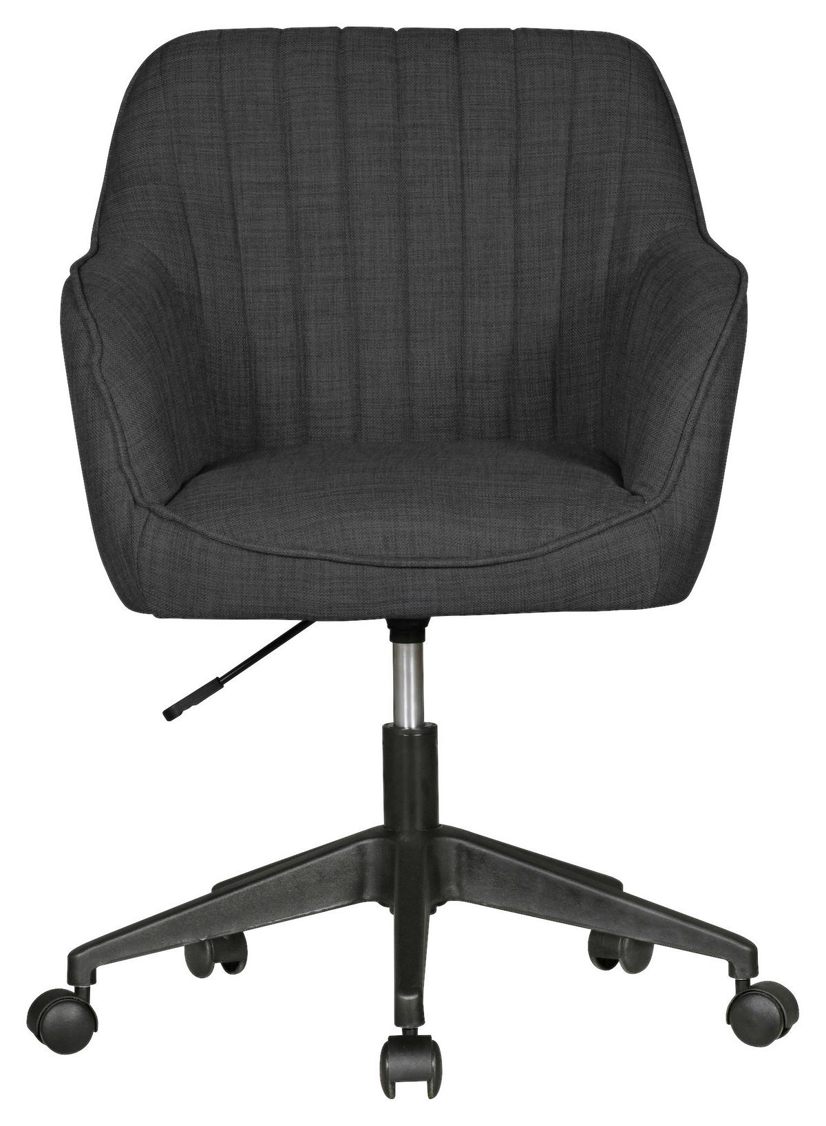 Drehstuhl schwarz Stoff Bürostuhl MIAMI - schwarz (65,00/90,00/65,00cm) - Amstyle