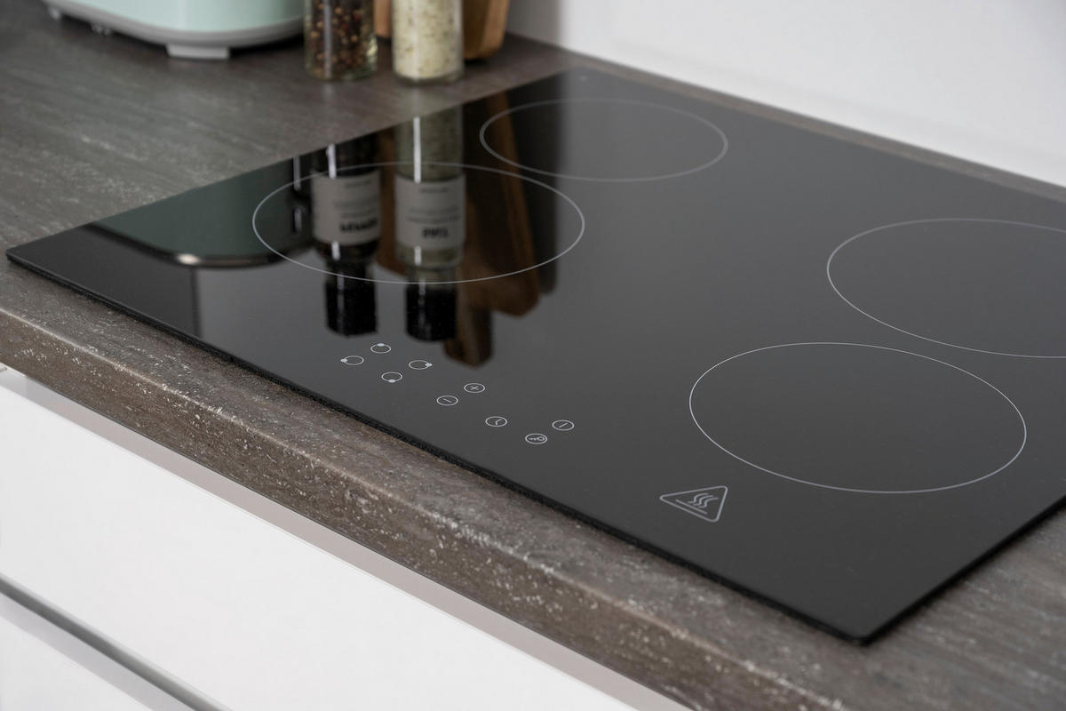 Respekta Küchenblock Premium weiß matt B/H/T: ca. 280x220,5x60 cm Premium - weiß/granit (280,00/220,50/60,00cm) - Respekta