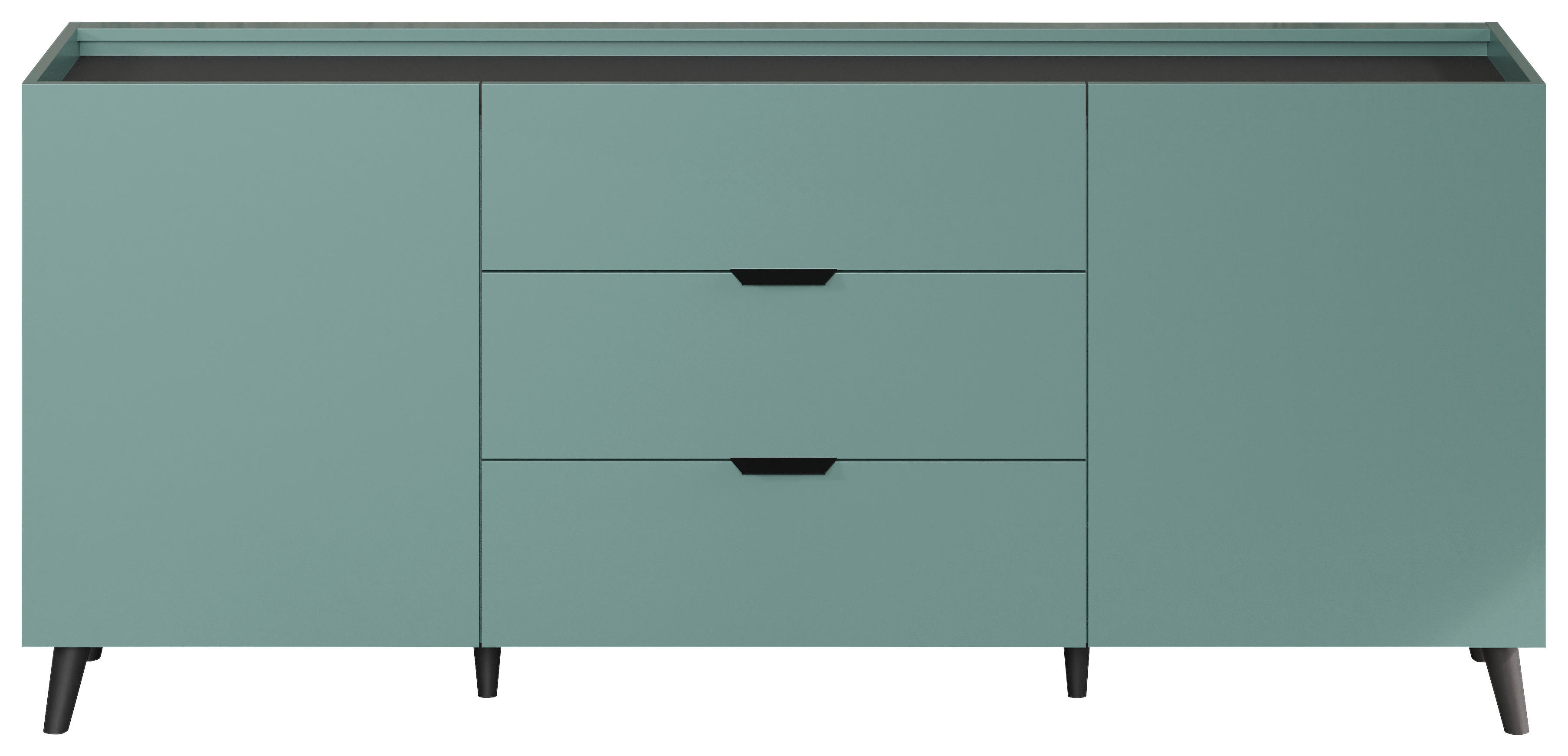 Sideboard Melton blau matt B/H/T: ca. 180x82x42 cm