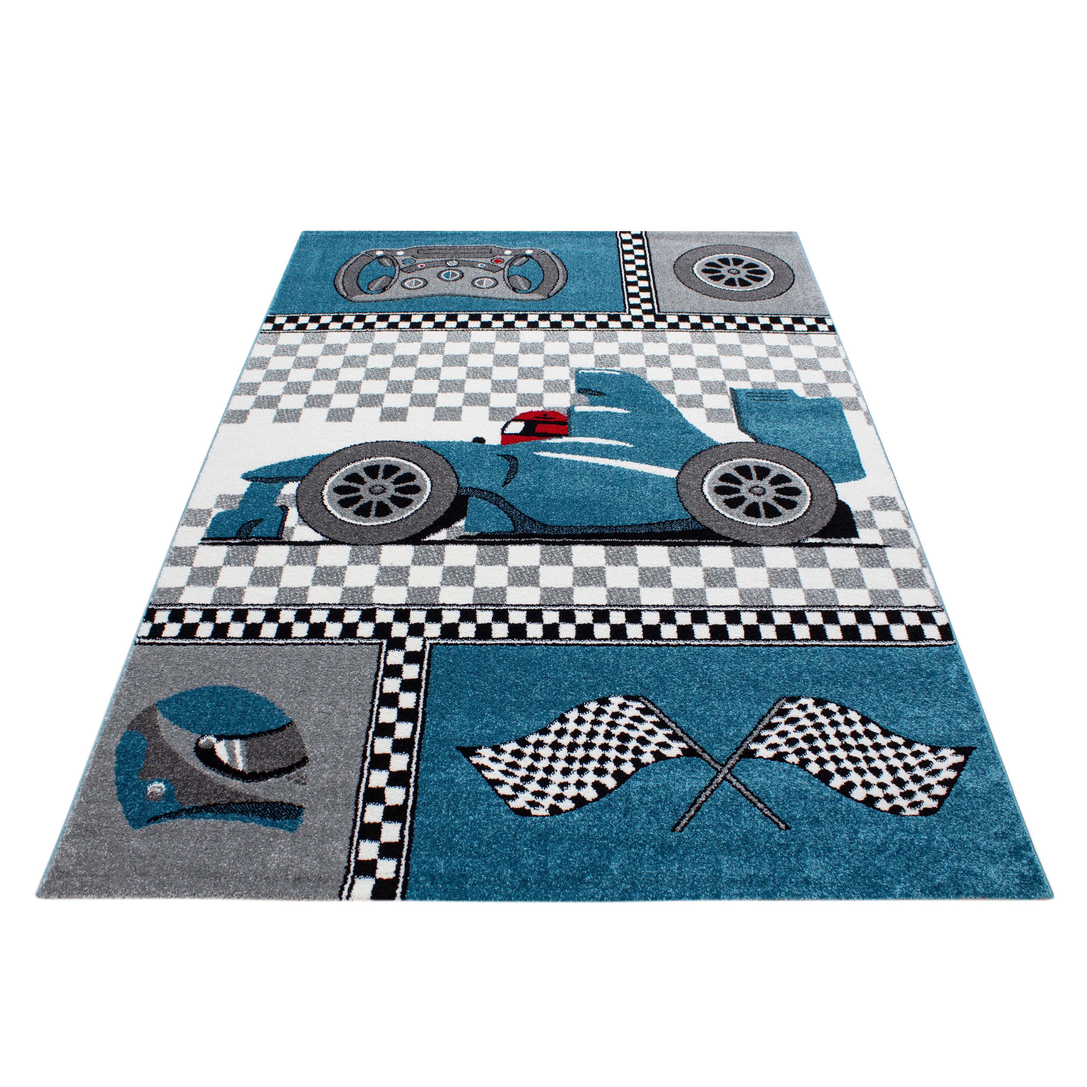 Ayyildiz Teppich KIDS blau B/L: ca. 200x290 cm KIDS - blau (200,00/290,00cm) - Ayyildiz