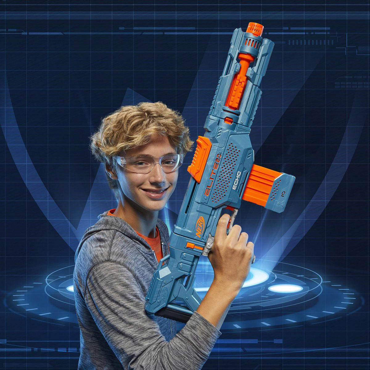 Hasbro Wasserblaster Nerf orange B/H/L: ca. 3x7x68 cm Nerf - orange/blau (68,00/3,00/7,00cm) - Hasbro