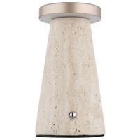 GLOBO Tischleuchte Tischleuchte-Adina - Cappuccino/grau (13,50/13,50/20,50cm) - GLOBO