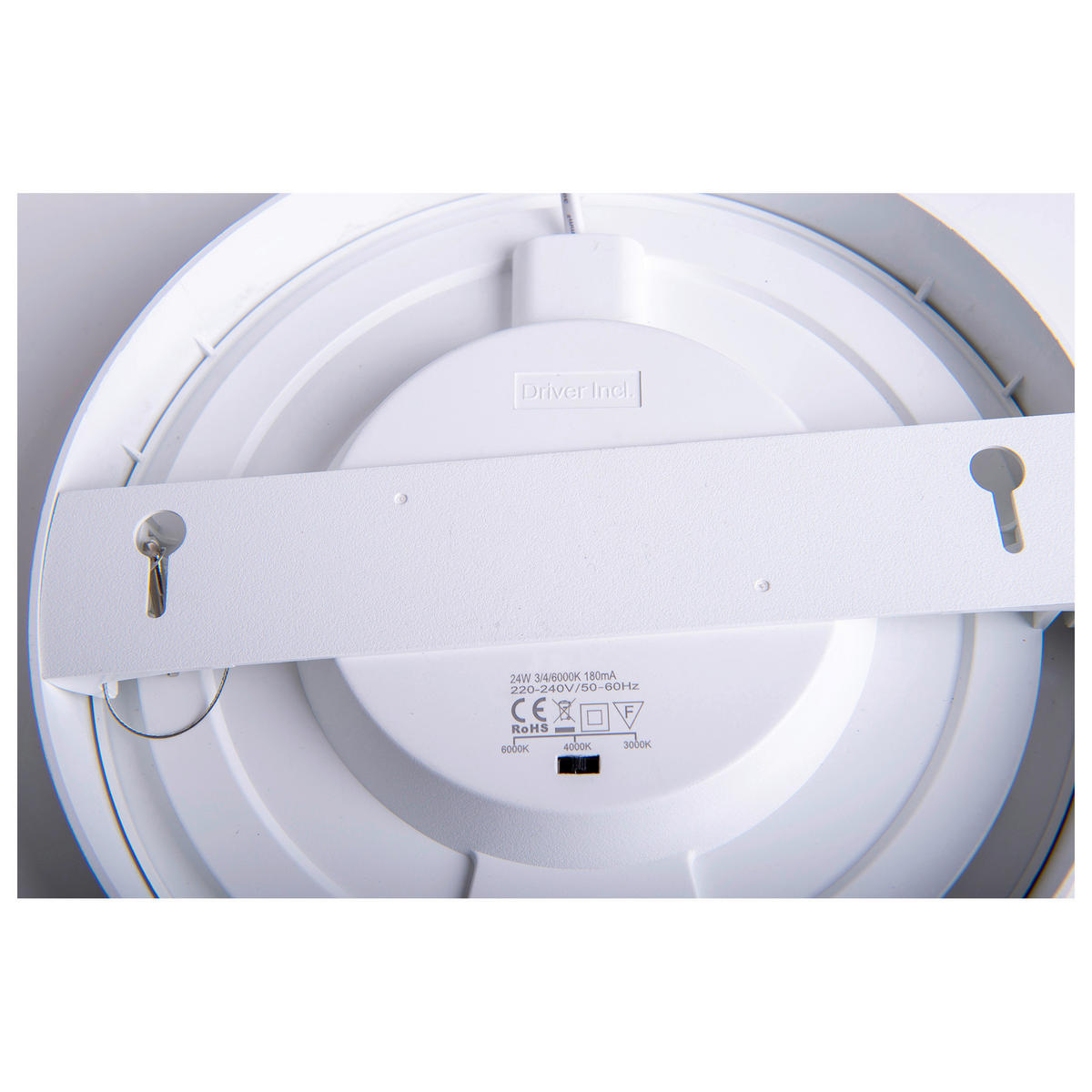Näve Leuchten LED-Ein-/Aufbauleuchte weiß Kunststoff Metall B/H/T/D: ca. 24,6x3,5x24,6x24,6 cm KOMPLEX - weiß (24,60/3,50/24,60cm) - Näve Leuchten