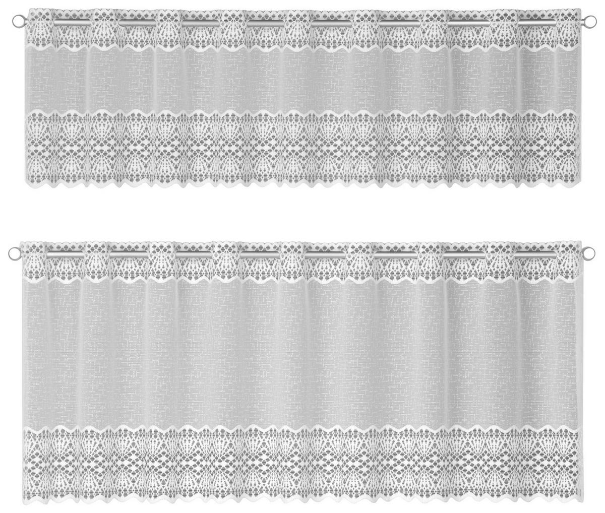 Scheibengardine Helgoland weiß B/L: ca. 140x45 cm Helgoland - weiß (140,00/45,00cm) - POCOline