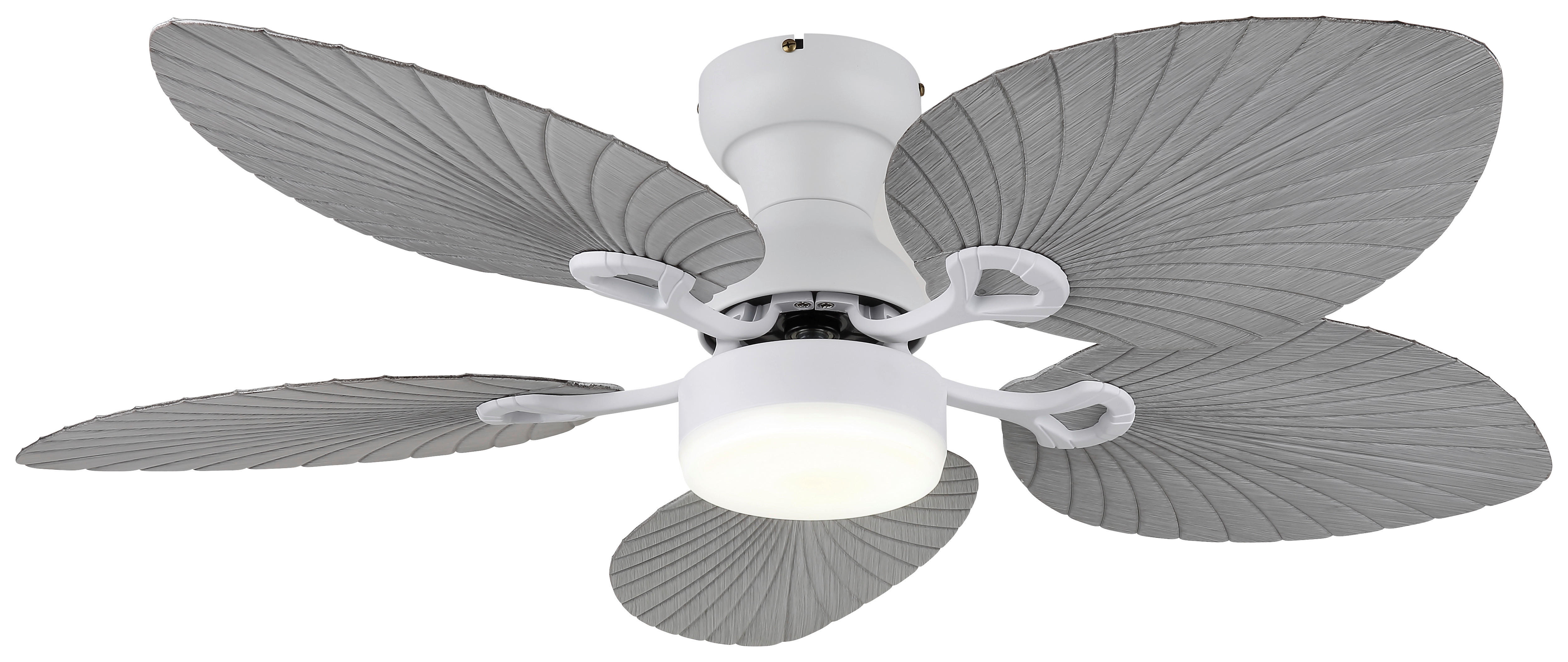 GLOBO LED-Deckenventilator weiß grau H/D: ca. 28,5x107 cm max. 22 W ELISE - weiß/grau (107,00/28,50cm) - GLOBO