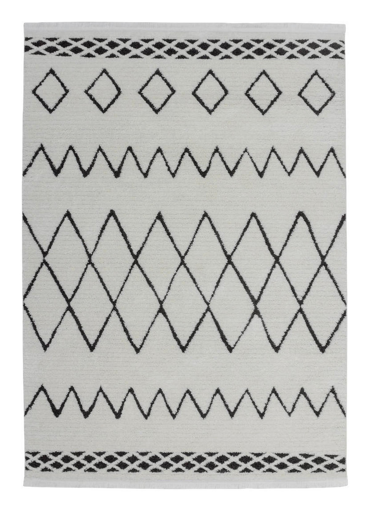 360Living Teppich Agadir schwarz B/L: ca. 160x230 cm Agadir - schwarz (160,00/230,00cm) - 360Living