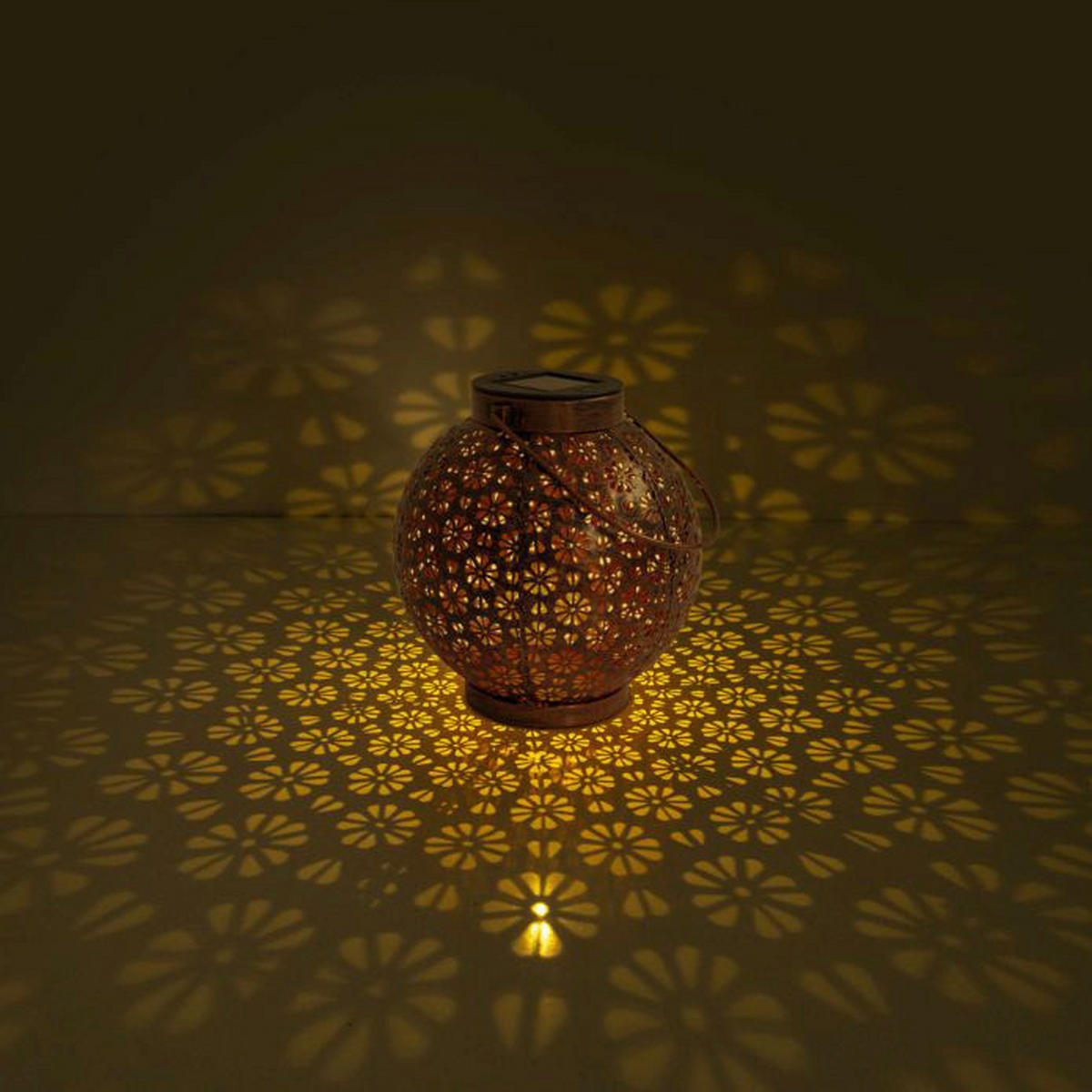 LED Deko-Solarleuchte  2er-Set NV5285456 bronze Eisen B/H/T: ca. 18x19,5x18 cm LED Deko-Solarleuchte  2er-Set - bronze (18,00/19,50/18,00cm) - Näve Leuchten