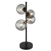 GLOBO Deckenleuchte schwarz Metall B/H/T: ca. 23x51x27 cm G9 4 Brennstellen RIHA - schwarz (23,00/51,00/27,00cm) - GLOBO