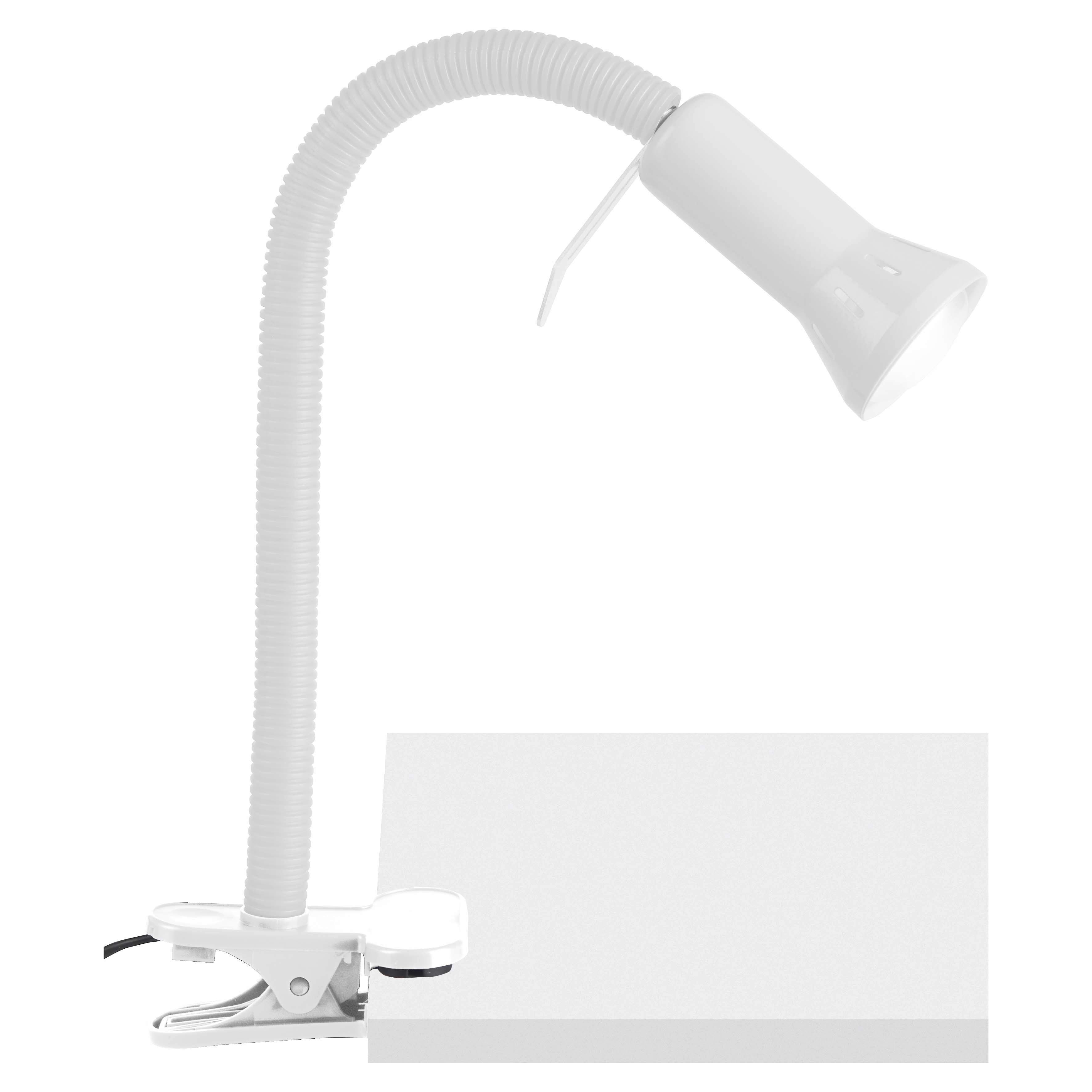 Brilliant Klemmleuchte 24705T05 Flex weiß Metall Kunststoff B/H: ca. 23x52 cm E14 1 Brennstellen Flex - weiß (23,00/52,00cm) - Brilliant