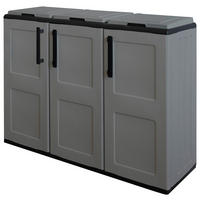 ArtPlast Mülltrennungsschrank Free grau Kunststoff B/H/T: ca. 102x84x37 cm Free - grau (102,00/84,00/37,00cm) - ArtPlast