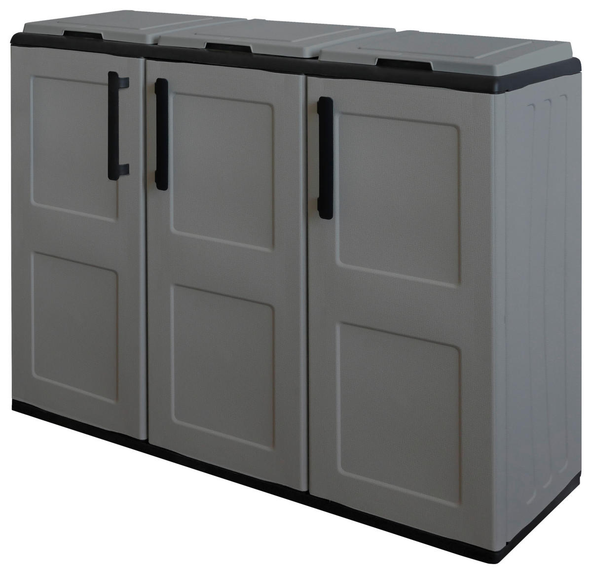 ArtPlast Mülltrennungsschrank Free grau Kunststoff B/H/T: ca. 102x84x37 cm Free - grau (102,00/84,00/37,00cm) - ArtPlast