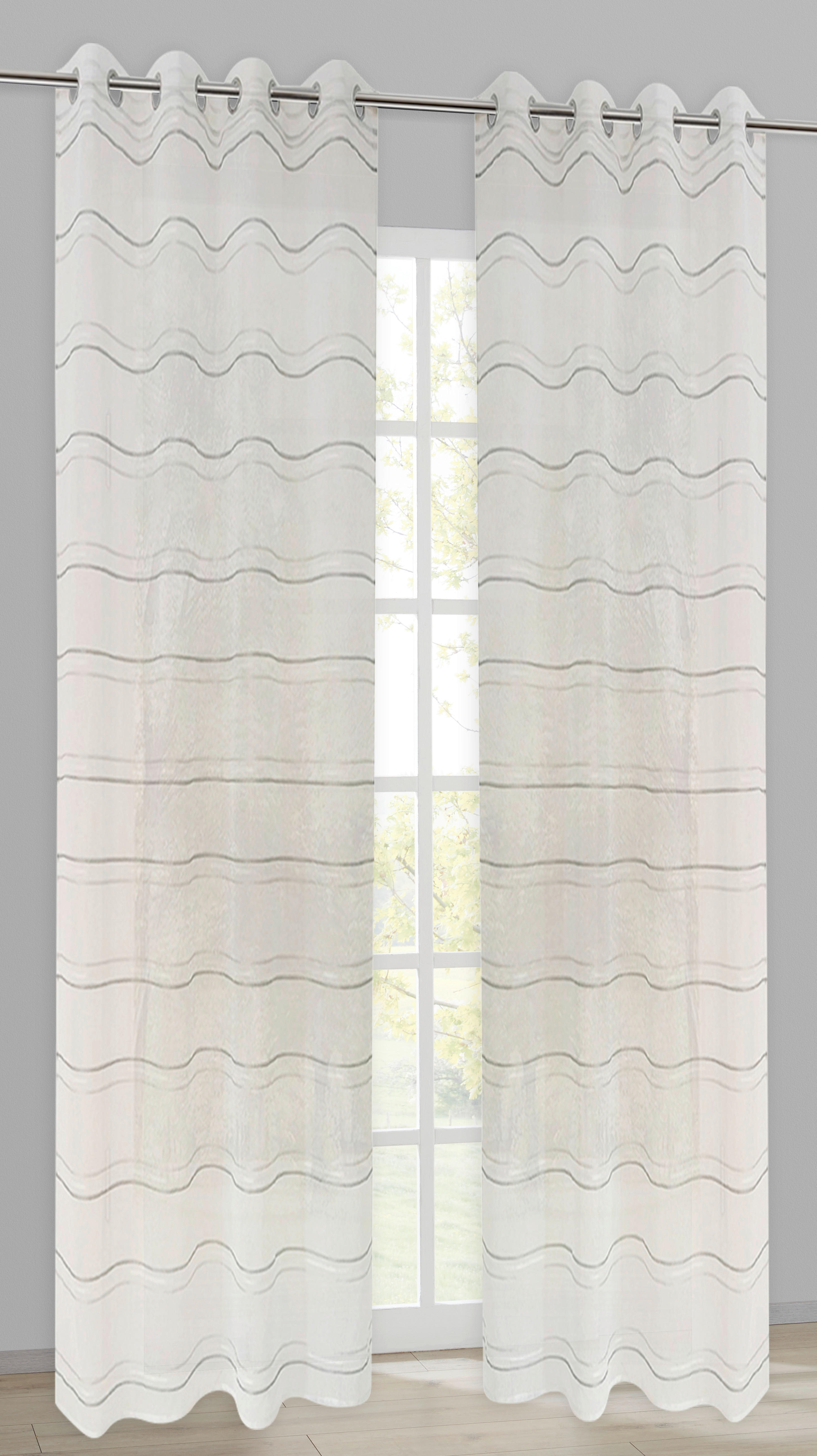 Ösenvorhang Bamberg grau B/L: ca. 140x245 cm Bamberg - grau (140,00/245,00cm)