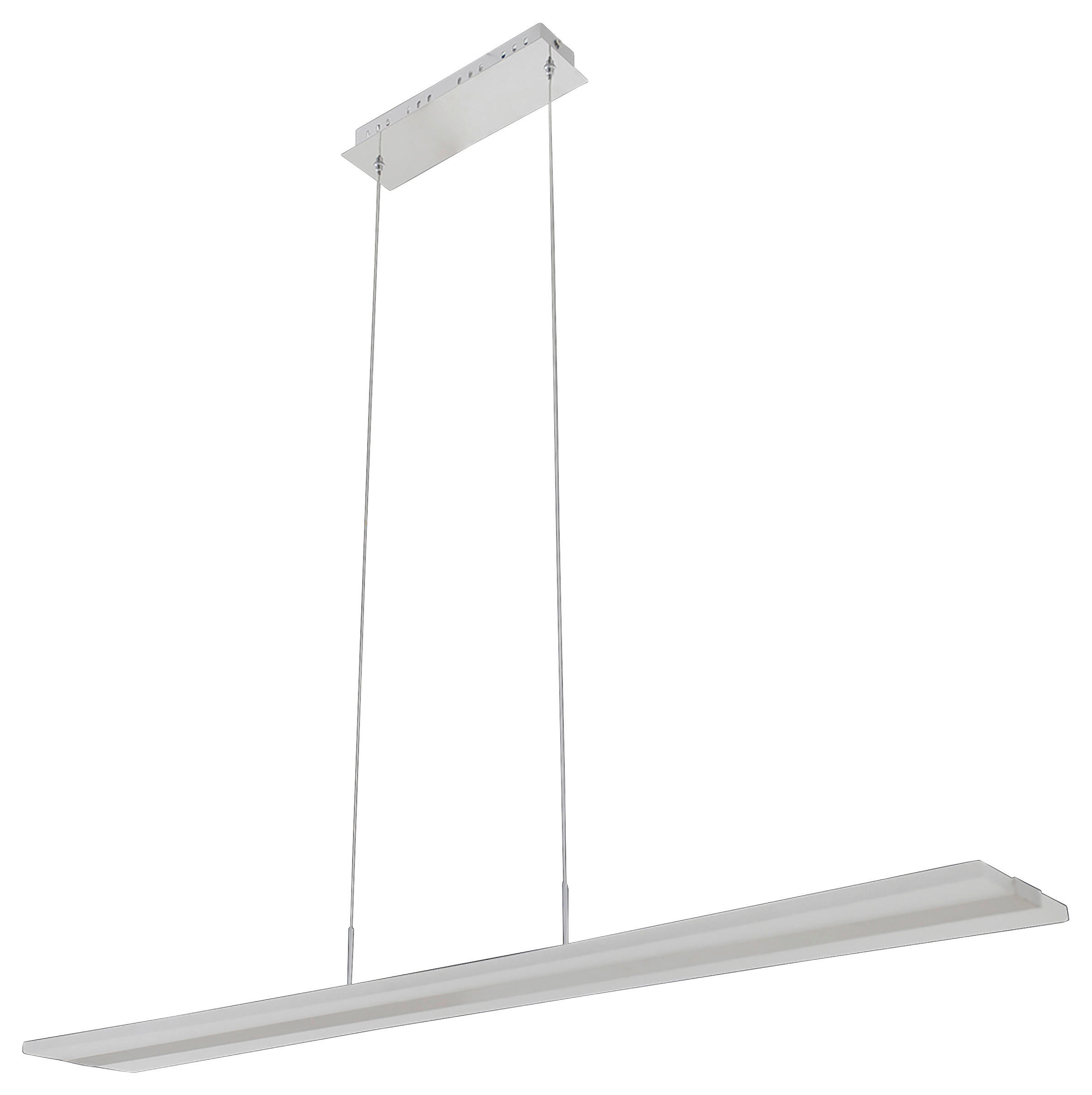 Näve Leuchten Pendelleuchte 7060150 stahlfarbig Kunststoff Metall B/H/T: ca. 16x120x100 cm null 2 Brennstellen Tiara - stahlfarbig (16,00/120,00/100,00cm) - Näve Leuchten