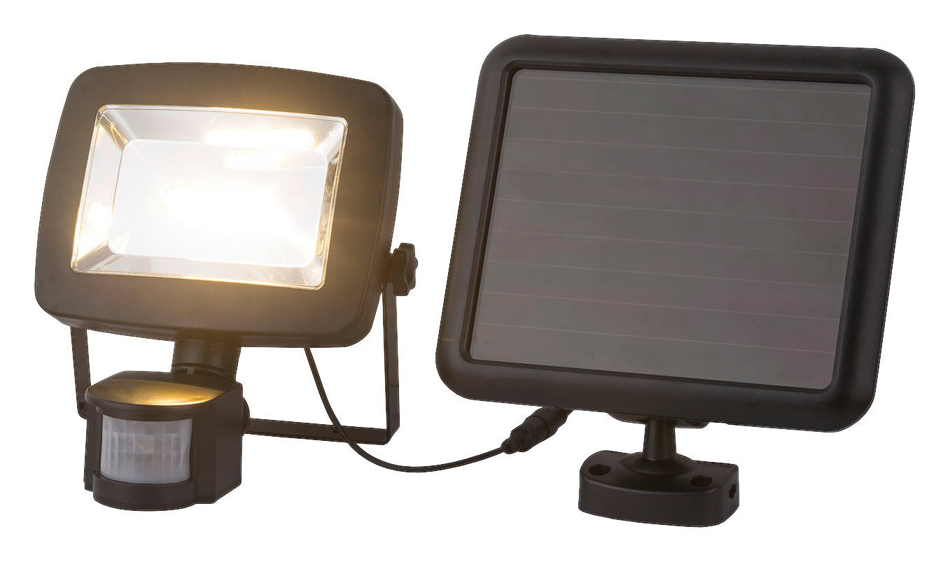 LED-Solarleuchte schwarz Kunststoff B/H: ca. 16,3x18 cm SOLAR - schwarz (16,30/18,00cm) - GLOBO