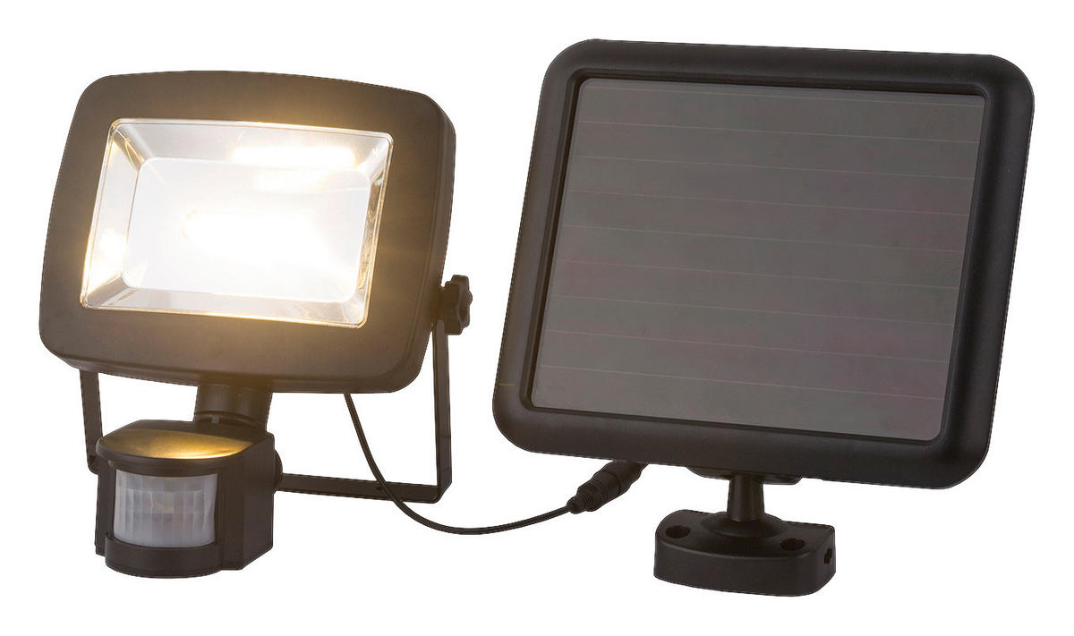 LED-Solarleuchte schwarz Kunststoff B/H: ca. 16,3x18 cm SOLAR - schwarz (16,30/18,00cm) - GLOBO