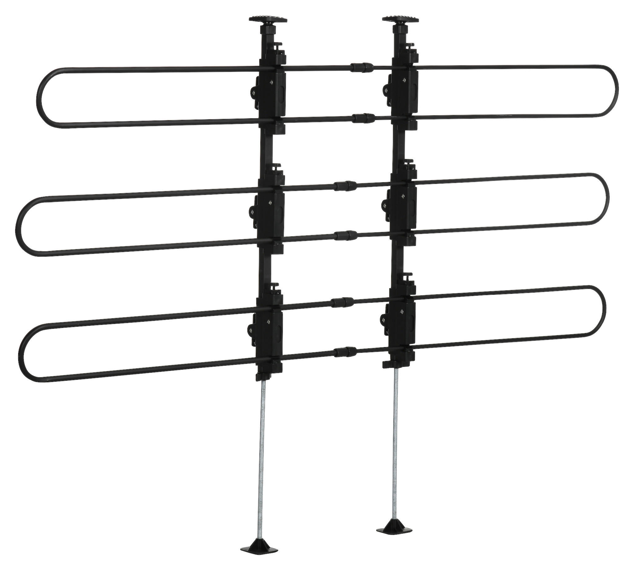 PawHut Hundeschutzgitter schwarz Polypropylen B/H/L: ca. 9x124x150 cm Hundeschutzgitter - schwarz (150,00/9,00/124,00cm) - PawHut