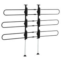 PawHut Hundeschutzgitter schwarz Polypropylen B/H/L: ca. 9x124x150 cm Hundeschutzgitter - schwarz (150,00/9,00/124,00cm) - PawHut