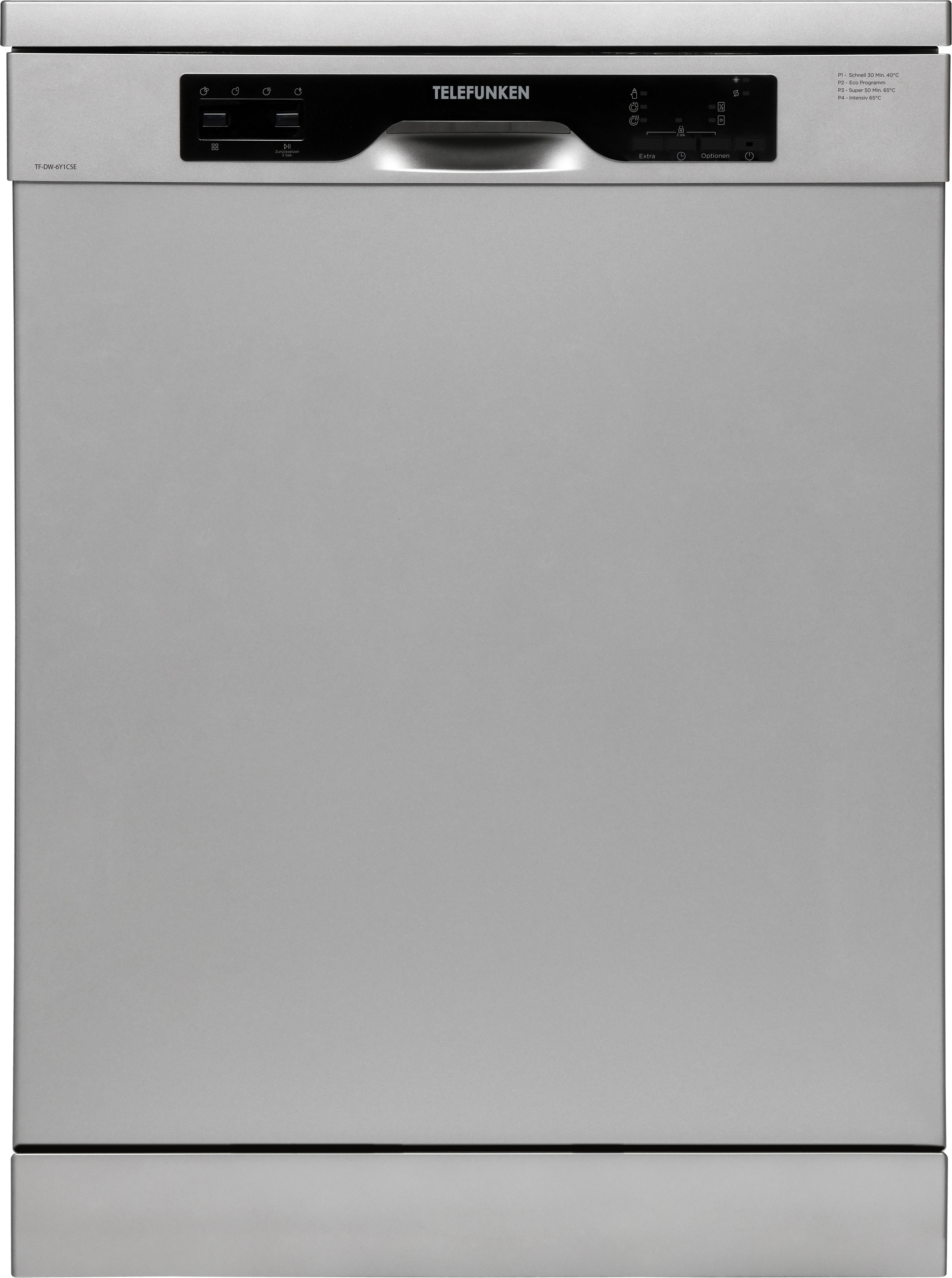 Telefunken Geschirrspüler TF-DW-6Y1CSE dark Inox B/H/T: ca. 60x85x60 cm Geschirrspüler TF-DW-6Y1CSE - dark Inox (60,00/85,00/60,00cm) - Telefunken