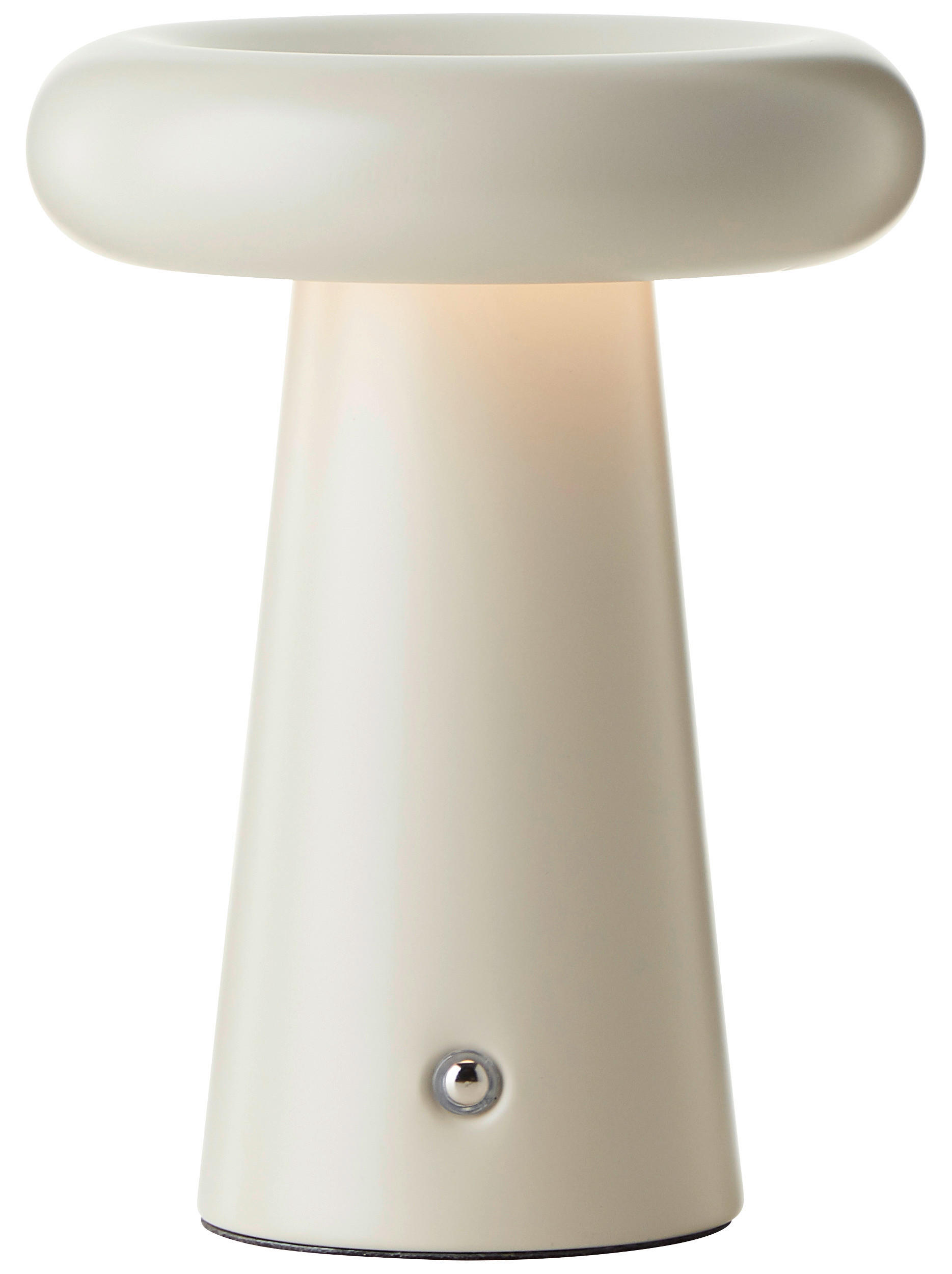 Brilliant Akku-LED-Tischleuchte beige Metall B/H/L: ca. 15x18,5x15 cm Muffin - beige (15,00/15,00/18,50cm) - Brilliant