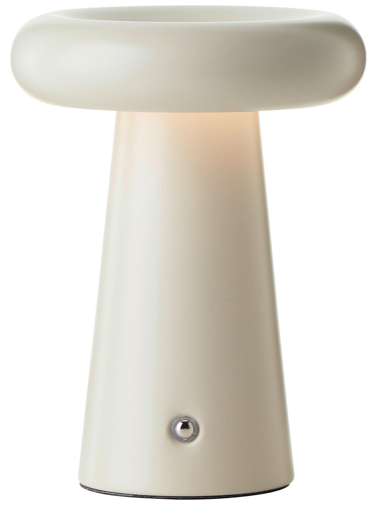 Brilliant Akku-LED-Tischleuchte beige Metall B/H/L: ca. 15x18,5x15 cm Muffin - beige (15,00/15,00/18,50cm) - Brilliant